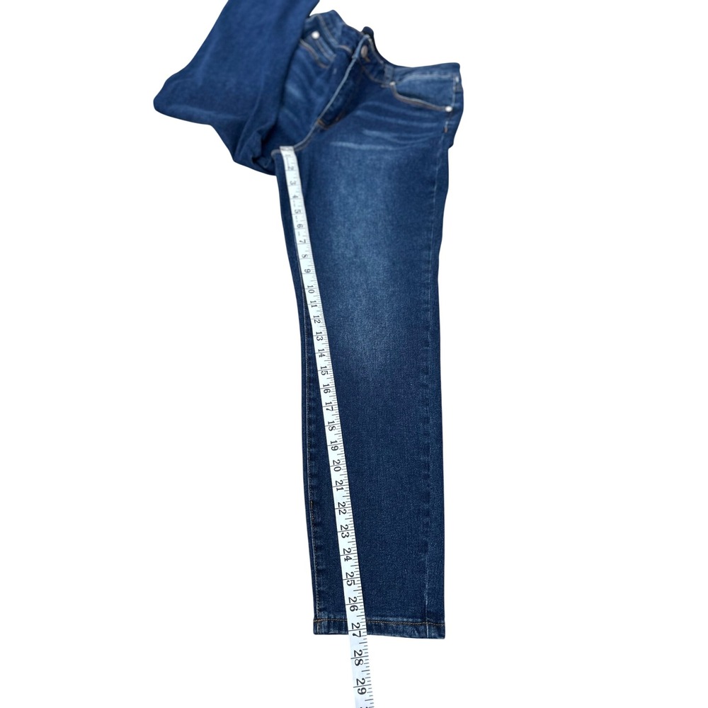 Tahari Kelly Mid-Rise Skinny Jeans Dark Wash Blue Denim Size 10P Petite - Picture 5 of 9